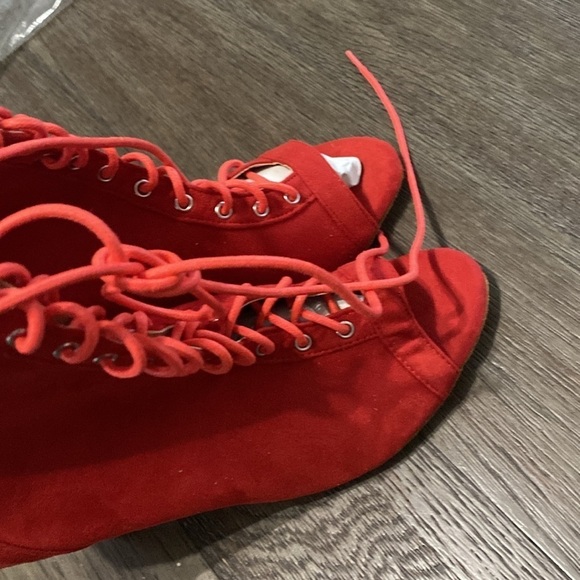 NWT BURJU Sierralynn Lace up Ankle Boots dancing | Size 10.5 - Picture 7 of 9